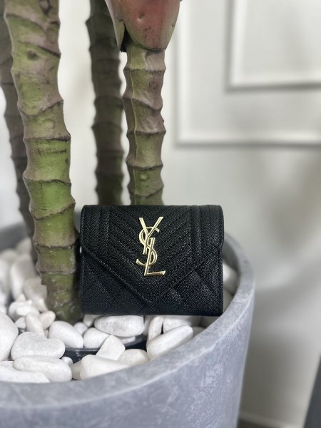 محفظه ysl مع سحاب داخلي 