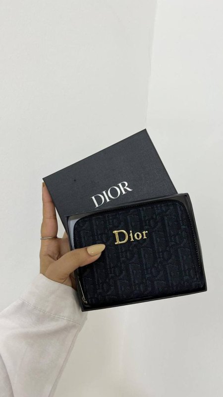 محفظه dior صغيره - اسود قماش