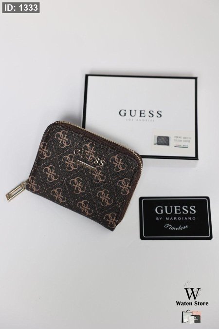 محفظه guess صغيره - بني